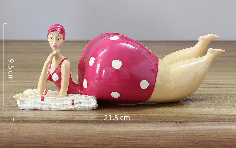 New Fat Lady Figurine Woman Ornament Home Decorations Girl Statue Sculpture