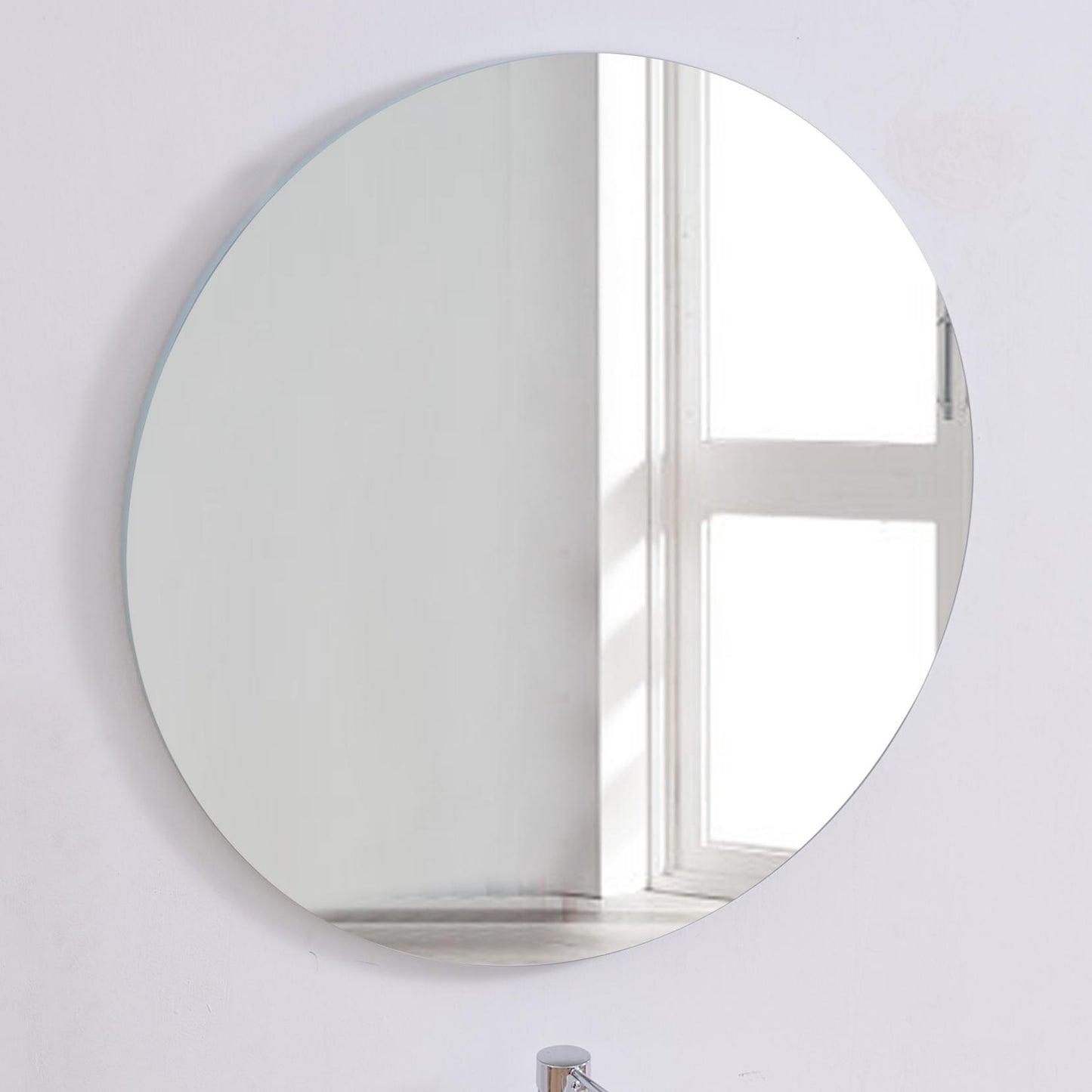 80cm Bathroom Mirror, Round Mirror, Wall Mount